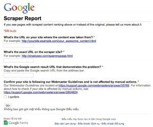 Google Scraper Report