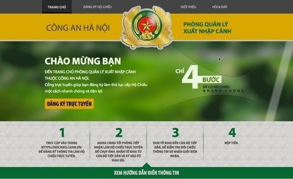 Làm hộ chiếu nhanh tại Hà Nội