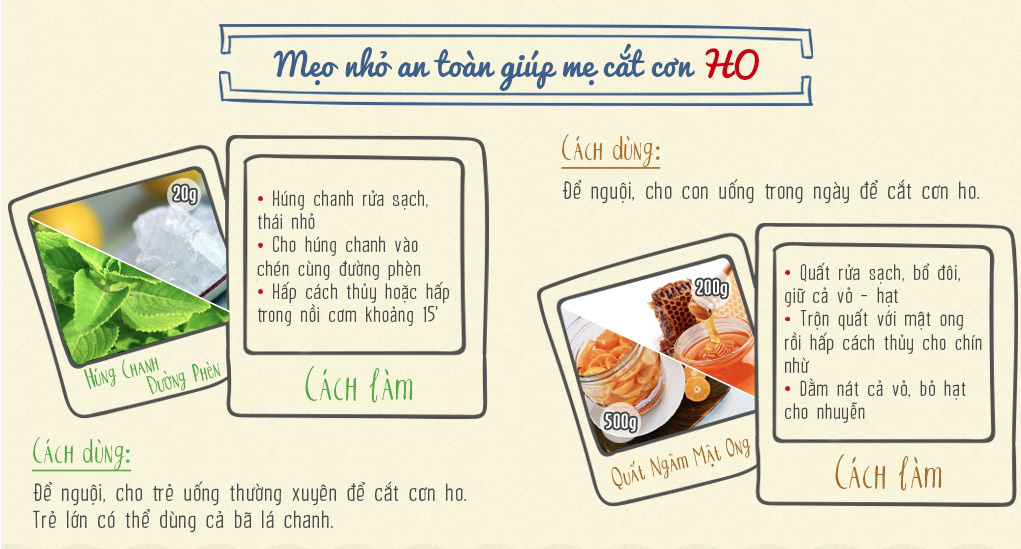 Làm thế nào để con hết ho